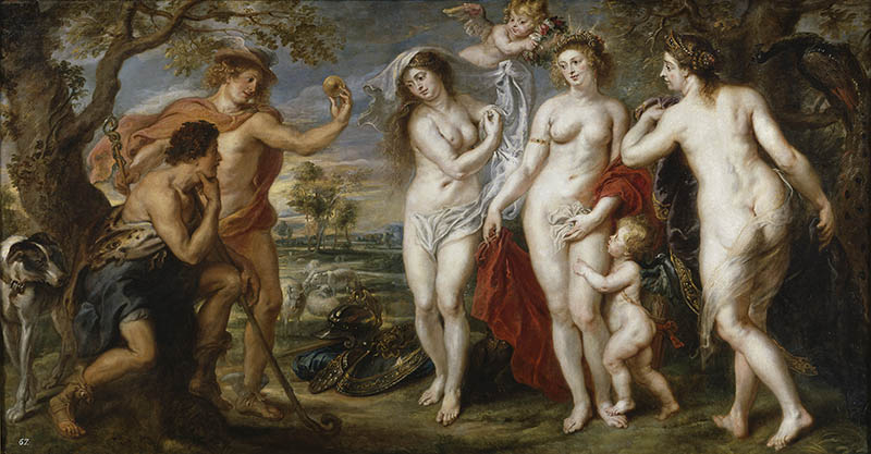 Pintura El juicio de Paris (Rubens)